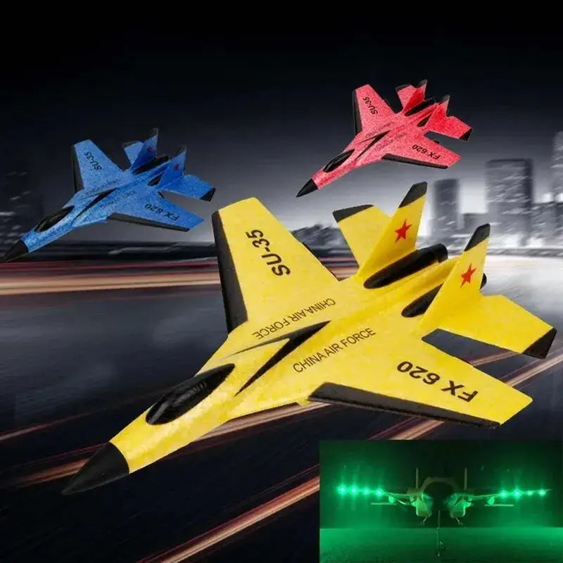 Avion télécommandé,SU-35 Jet Fighter Stunt RC Avion | Jouet volant de modèle de jet d'avion RC, prêt à voler pour le cadeau d'débutants Eolaks