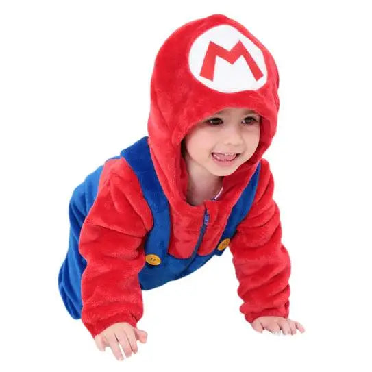 Barboteuse à manches longues Super Mario Bros Anime pour bébé, costume de  batterie pour tout-petit garçon et fille, salopette chaude pour enfants -  AliExpress