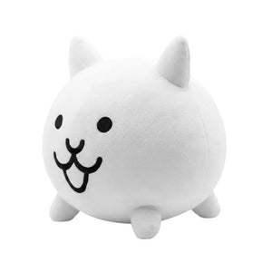 Peluche bataille de chats chat blanc 20 cm