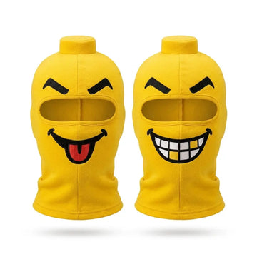 Máscara de Halloween tipo pasamontañas integral de licra - Rostro humorístico