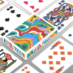 Cartas de póquer con ambiente de casino