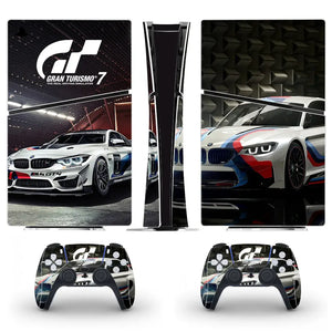 Pegatinas de carreras de coches para PS5 Slim Digital