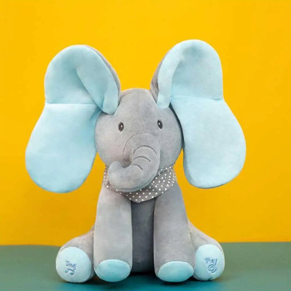 Peluche de elefante con orejas moviles Enjouet