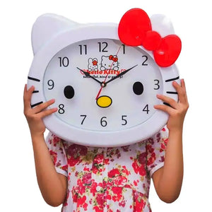 Reloj de pared de gatito kawaii
