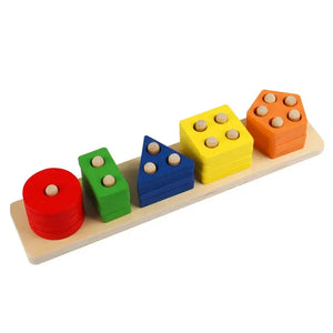 Juegos educativos Geométricos Madera Montessori Madera