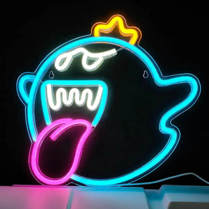 Lampe Neon roi fantôme Plombier Rétro