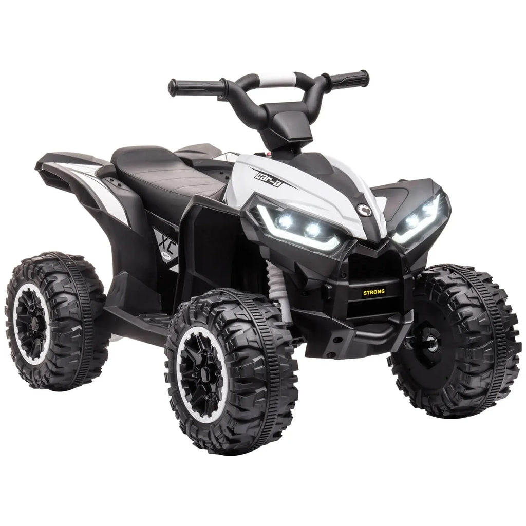 Quad Électrique 12V pour Enfants 2-5 Ans - Véhicule Tout Terrain avec Musique, LED, 2 Vitesses et Pneus Solides - Jouet Sécurisé Garçon Fille