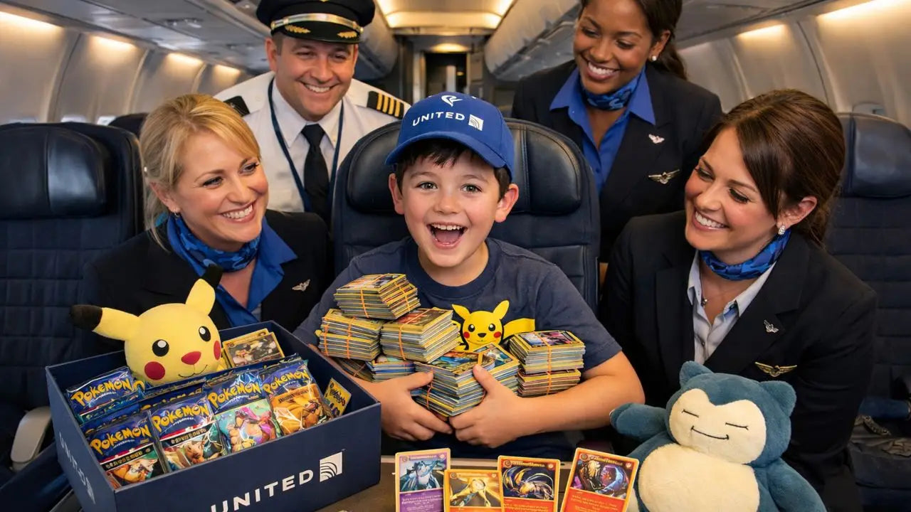 Quand United Airlines offre 15 000 cartes Pokémon à un petit garçon