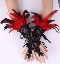 Gants en plumes Bal masqué - Enjouet