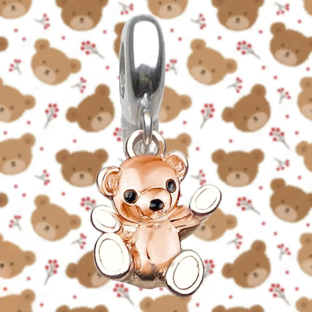 Charm Pendentif Teddy Bear Argent