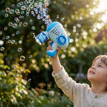 Bleu et blanc pistolet à bulles pour enfants avec lumières led idéal pour déguisement carnaval
