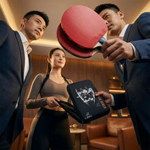 Bois pur 2 raquettes de tennis de table black loki avec graphique joueurs karim set idéal pour magasins de jouets