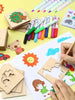 20 Pochoirs en bois Montessori pour enfants - Enjouet