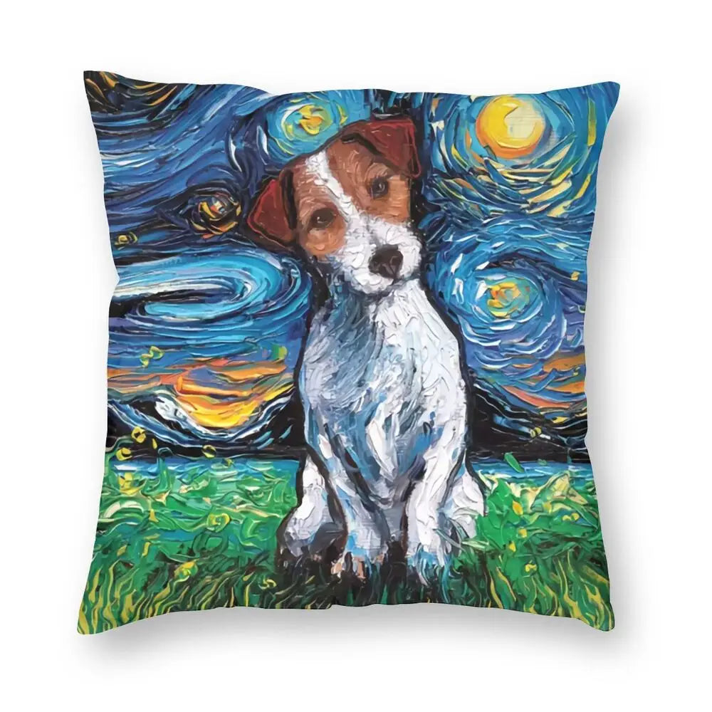 Housse de coussin Jack Russell Terrier Pop Art