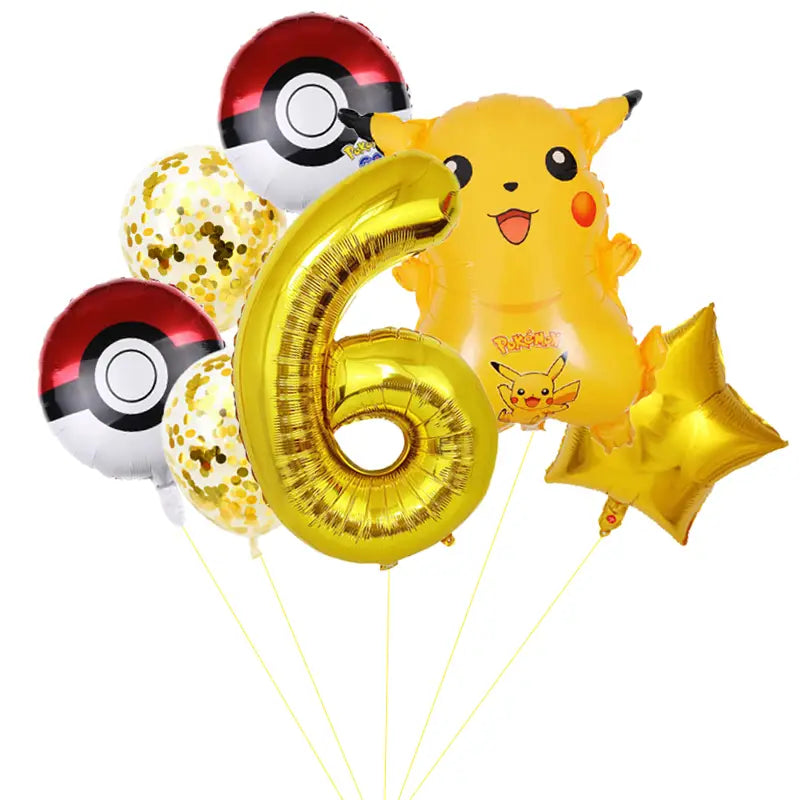 Ballon Pokémon Pikachu Décoration Anniversaire
