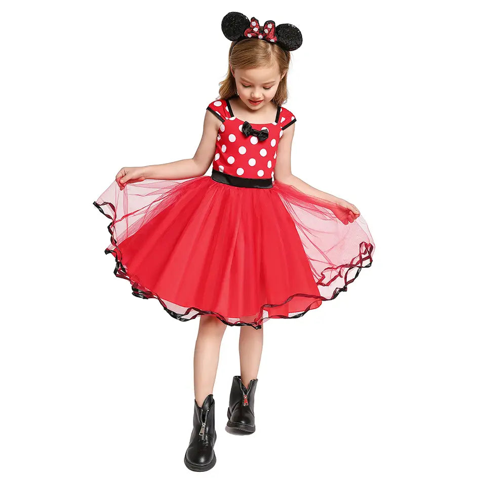 Robe fantaisie Minnie Mouse pour filles