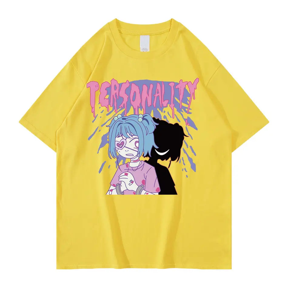 T-shirt 100% Coton Anime Personality