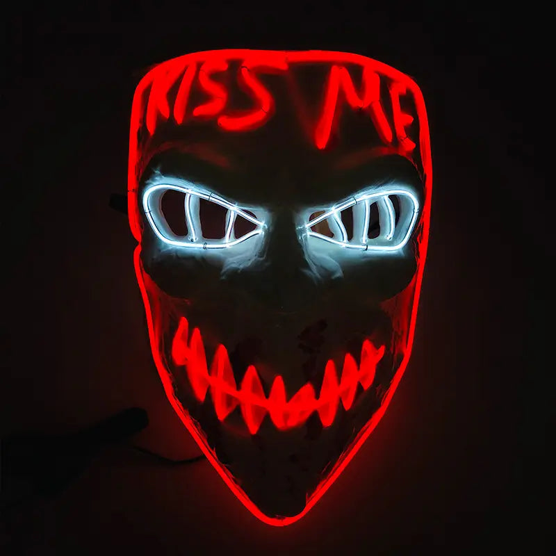 Masque Halloween LED Néon