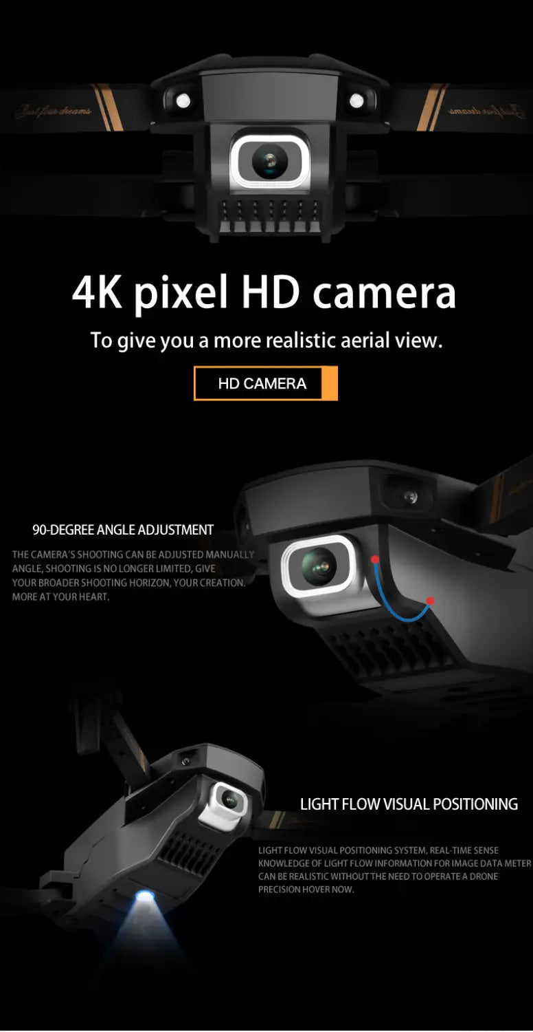 Drone radiocommandé Caméra 4k HD