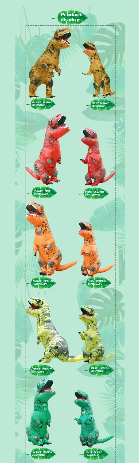 Costume Gonflable Dinosaure T-Rex Adulte