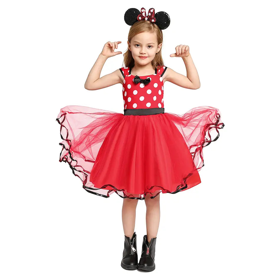 Robe fantaisie Minnie Mouse pour filles