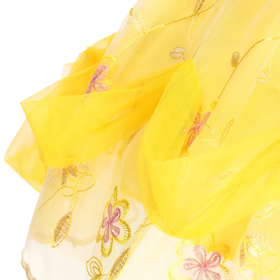 Belle robe Cosplay Tenue de bal florale pour filles