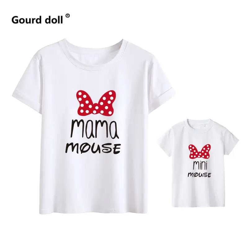 Vêtements assortis 100% coton Maman et Mini Mouse