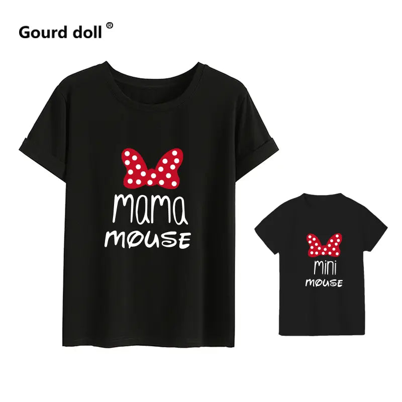 Vêtements assortis 100% coton Maman et Mini Mouse