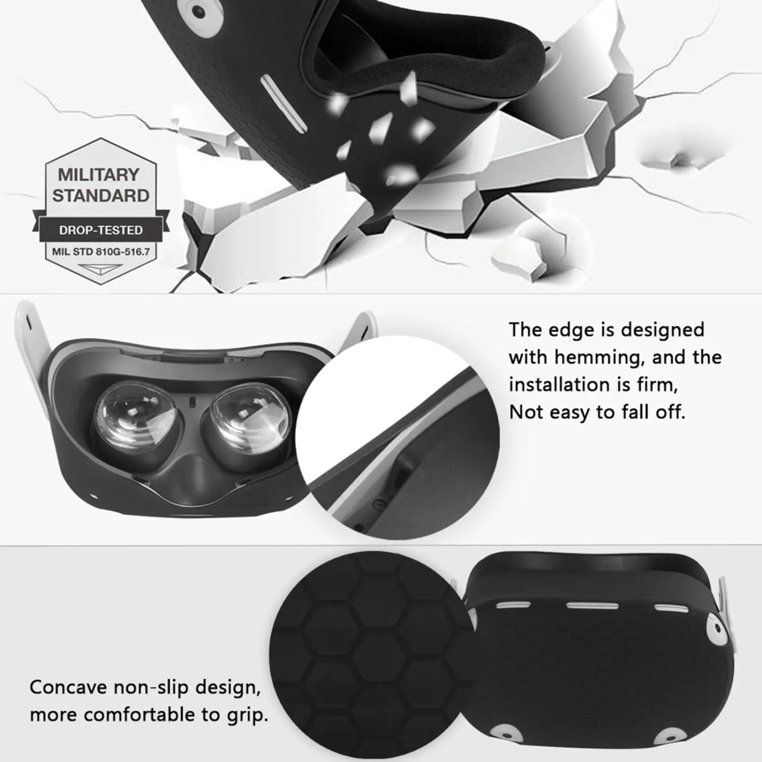 Coque protection Silicone pour casque Oculus Quest 2