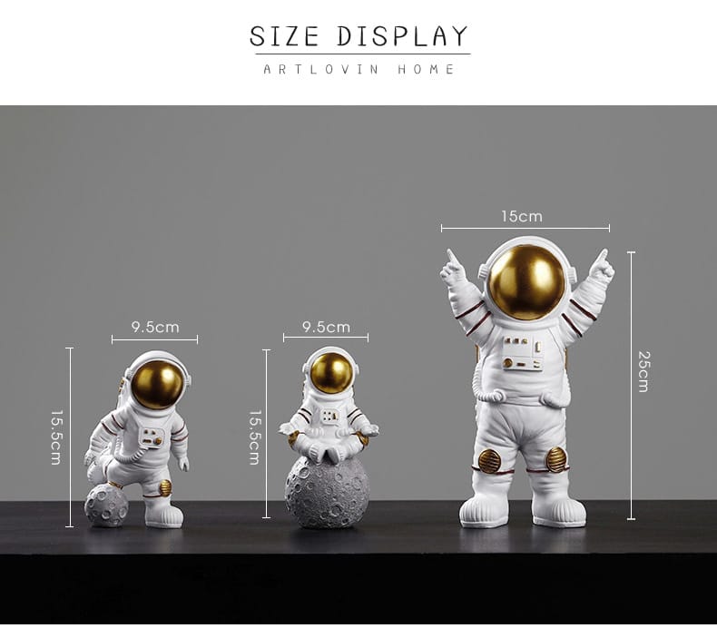 Figurines Décoratives d’astronautes en résine