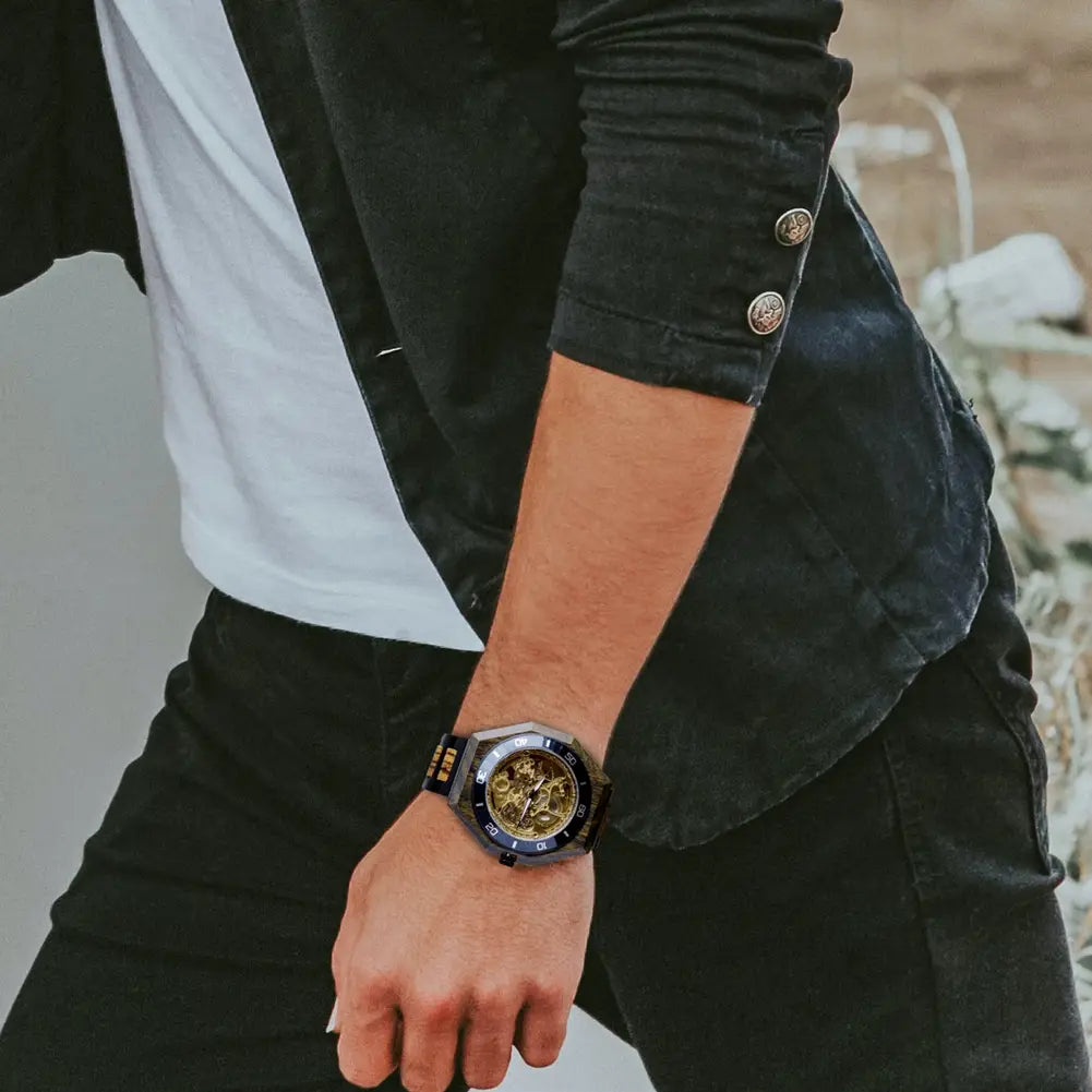 Montre-bracelet Top Fashion en bois pour hommes