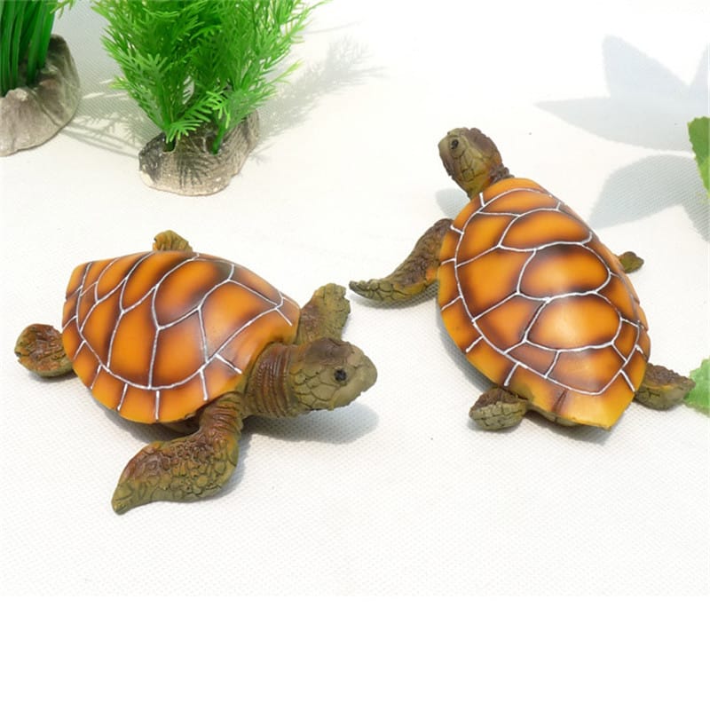Décoration d’aquarium tortue en polyrésine