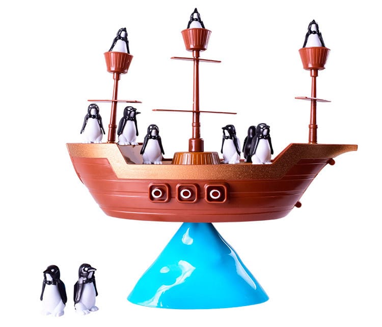 Jeu d’équilibre Bateau Pirate pingouins