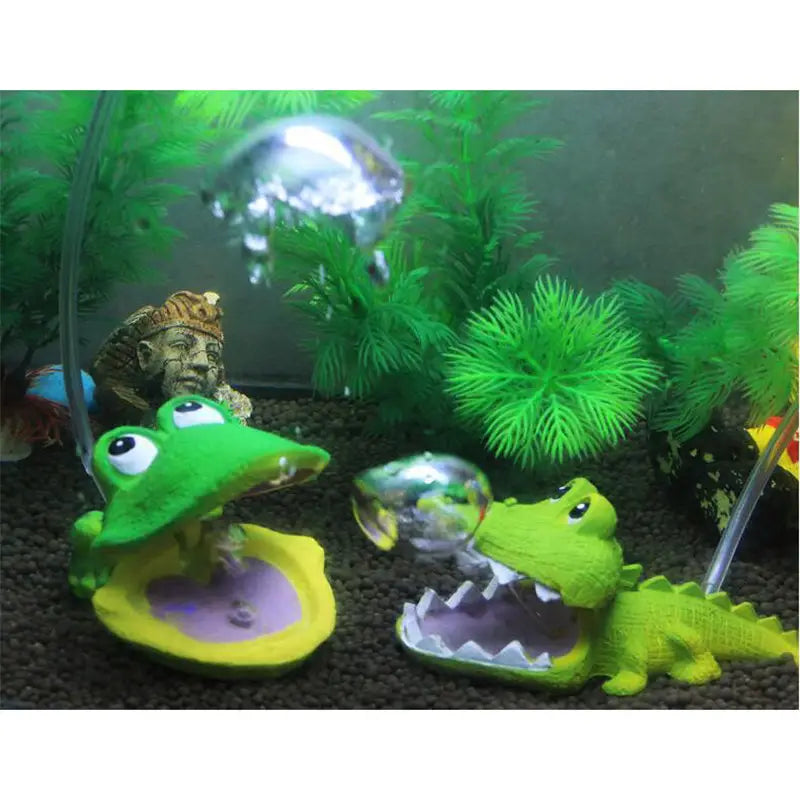 Décoration d’aquarium grenouille bulle d’air