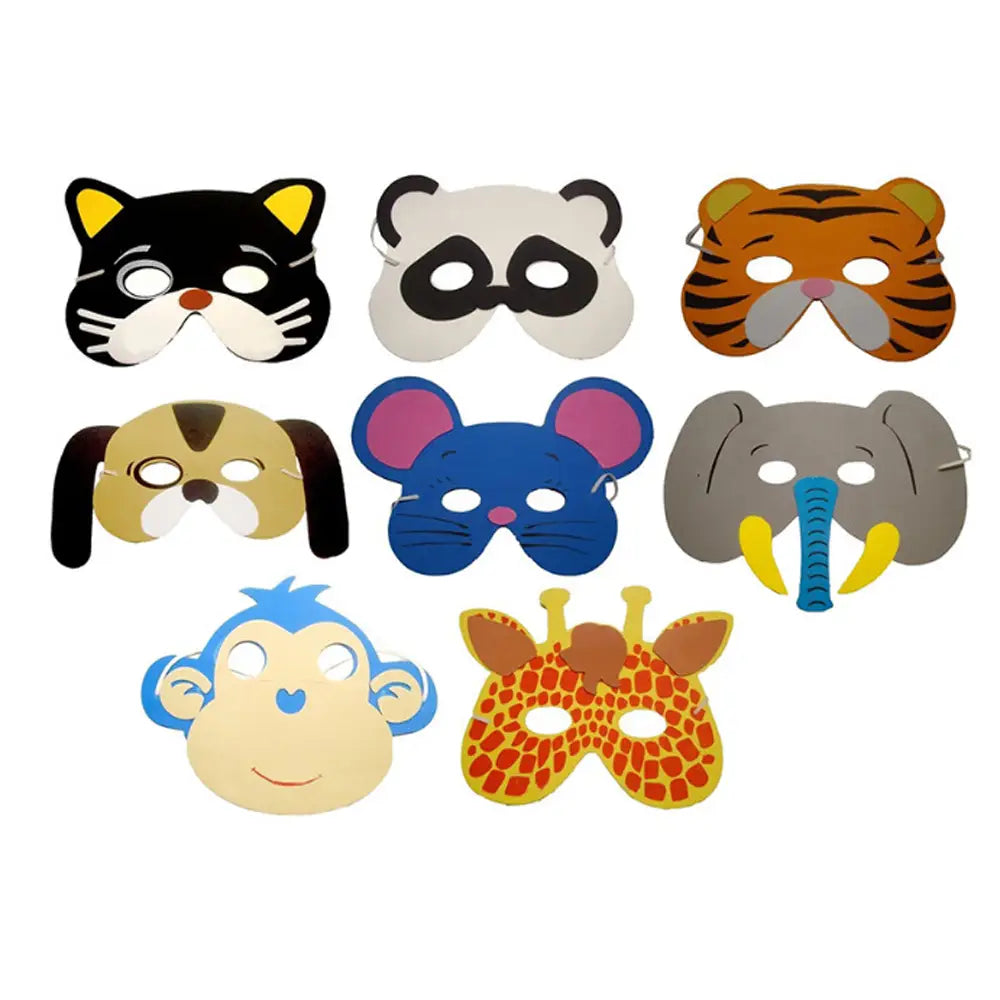 Lot 10 Masques créatifs animaux pour enfants