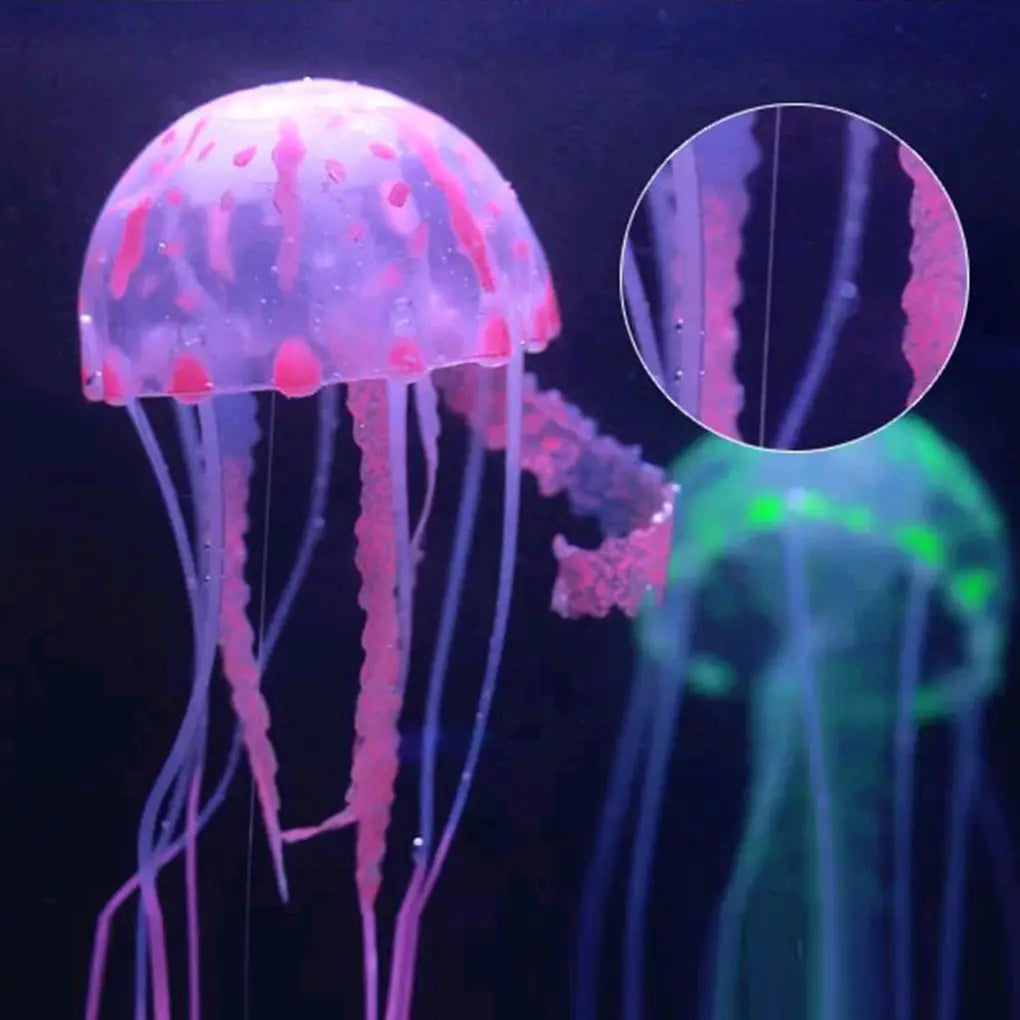 Méduse artificielle colorée décor d’aquarium