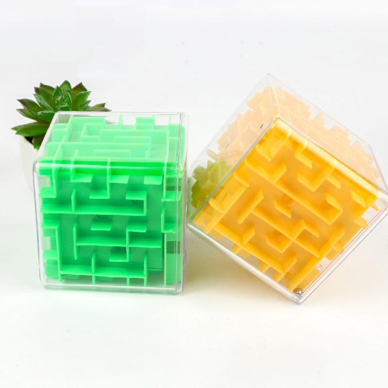 Cube Magique Labyrinthe 3D Puzzle Transparent Six Faces