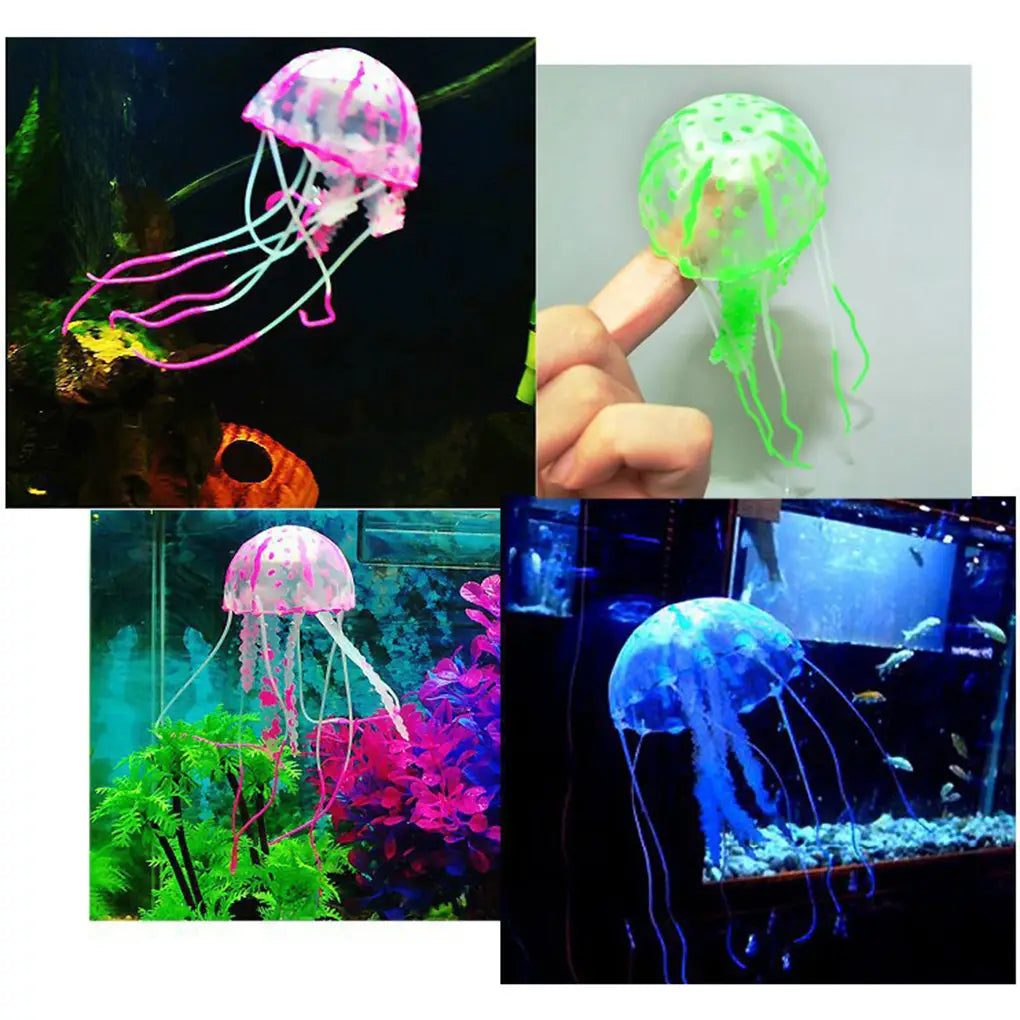 Méduse artificielle colorée décor d’aquarium