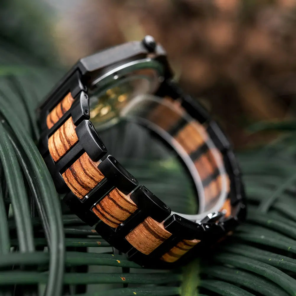 Montre-bracelet Top Fashion en bois pour hommes