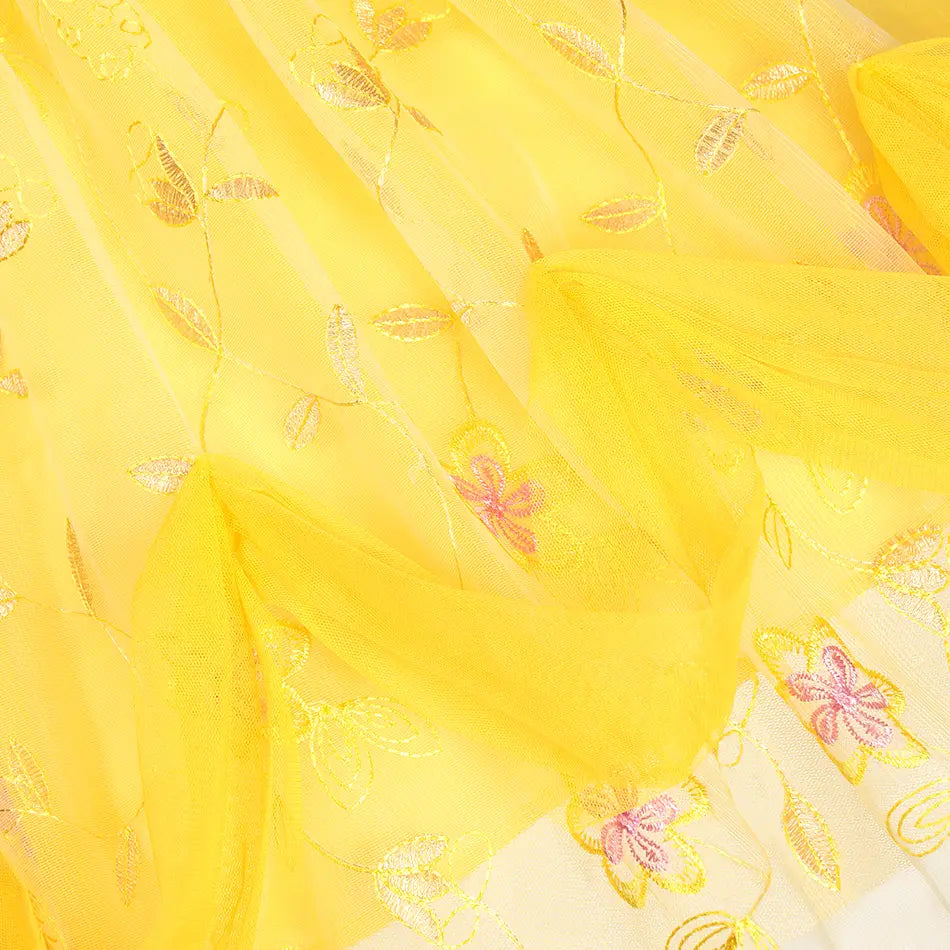 Belle robe Cosplay Tenue de bal florale pour filles