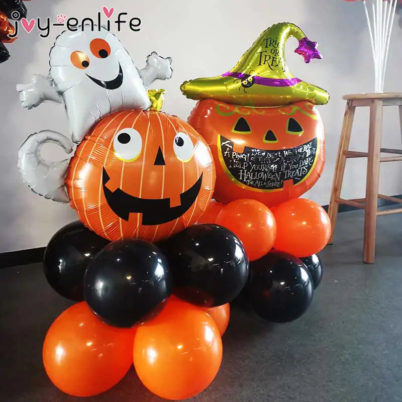 Kit 10 pièces Ballons Décoration Fête d’Halloween