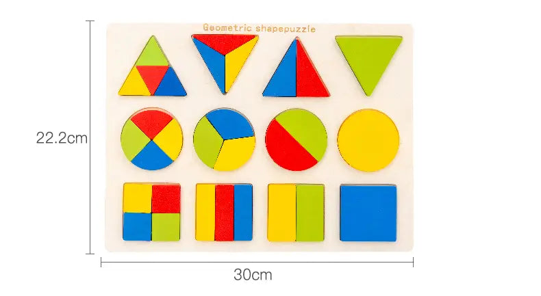 Planche de formes géométriques Montessori