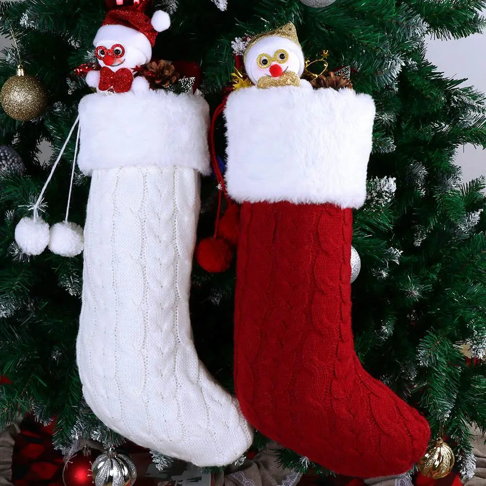 Chaussettes de Noël Cheminée