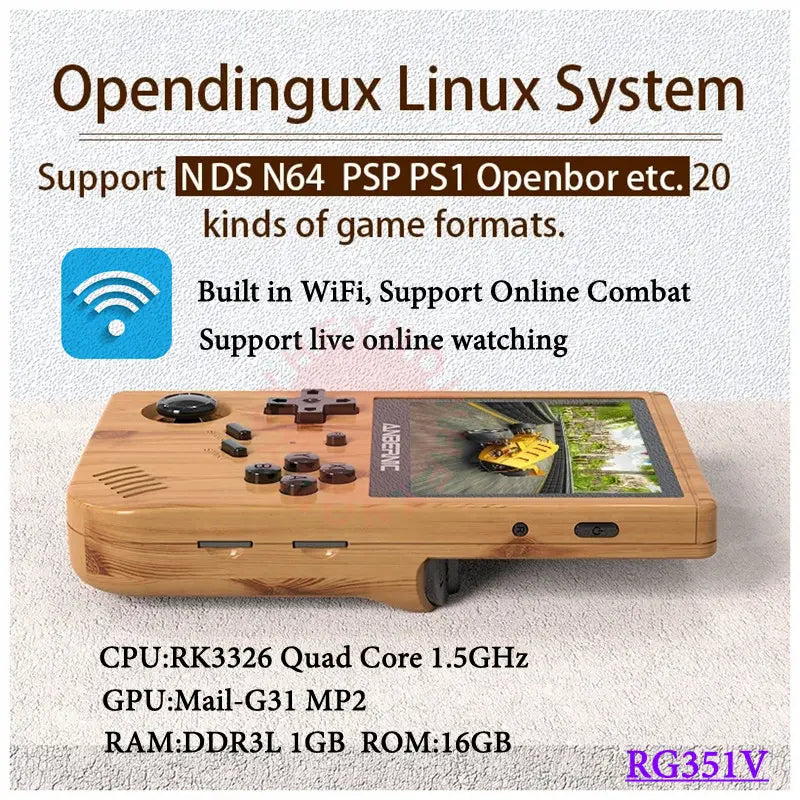 Mini Console de jeu rétro avec émulateur intégré PS1 Linux