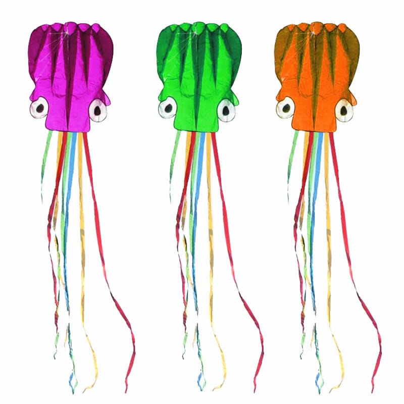 Cerf-volant pieuvre souple Multicolor