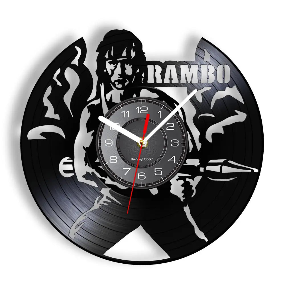 Horloge Murale Film Rambo LED