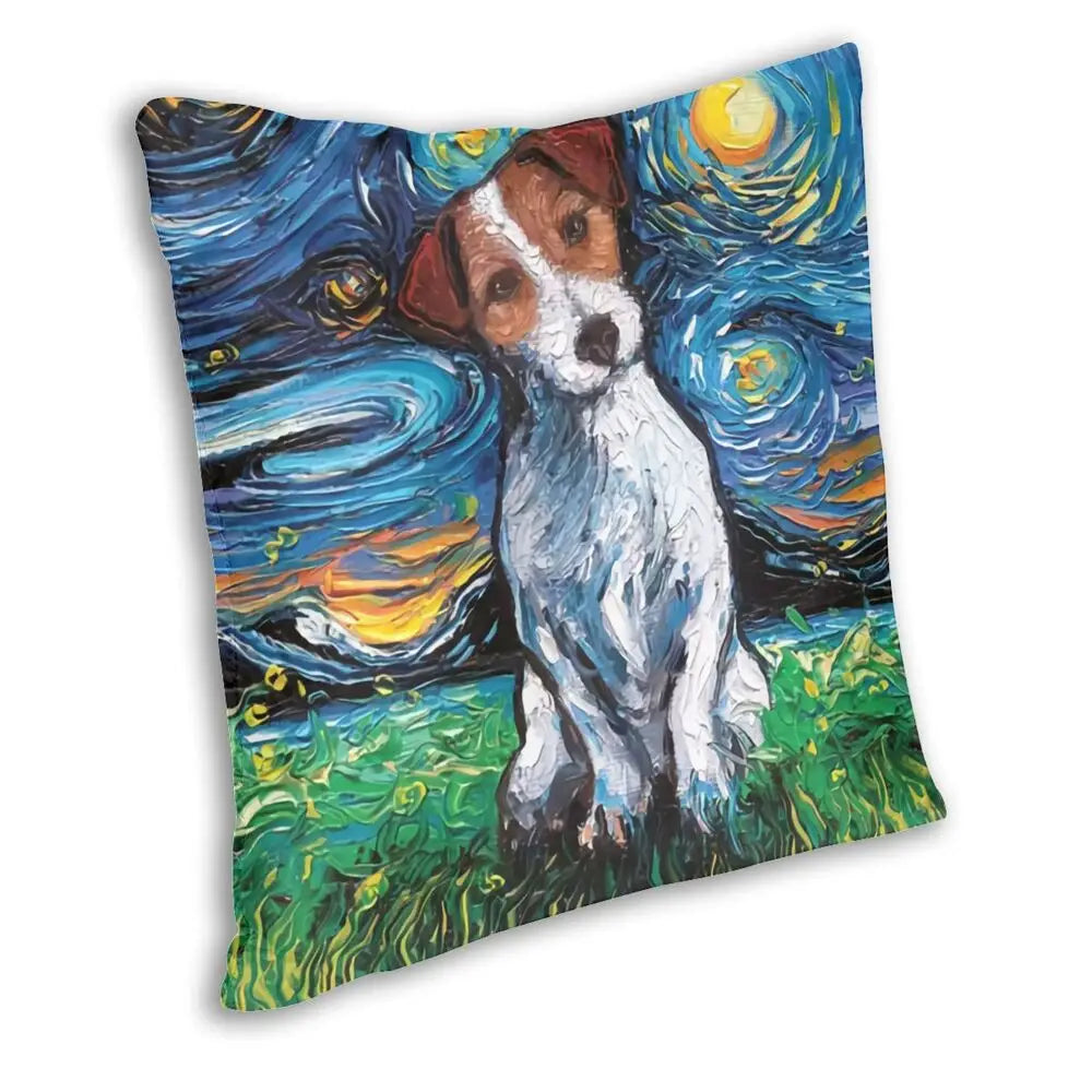 Housse de coussin Jack Russell Terrier Pop Art