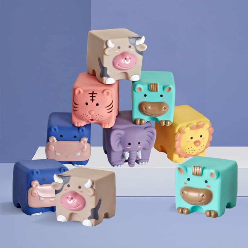 Cubes Puzzles en Silicone pour bébé
