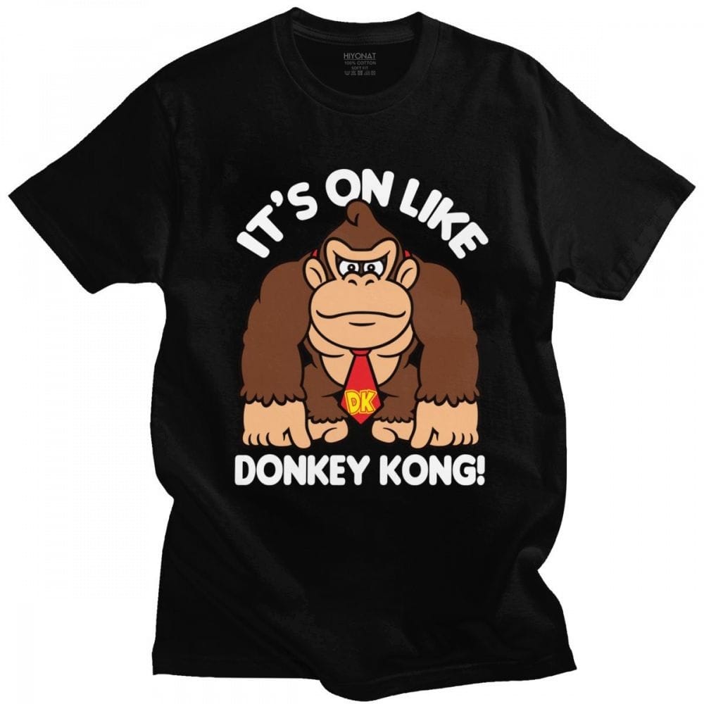 T-Shirt Donkey Kong Gorilla 100% Coton