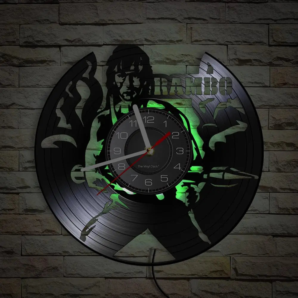 Horloge Murale Film Rambo LED
